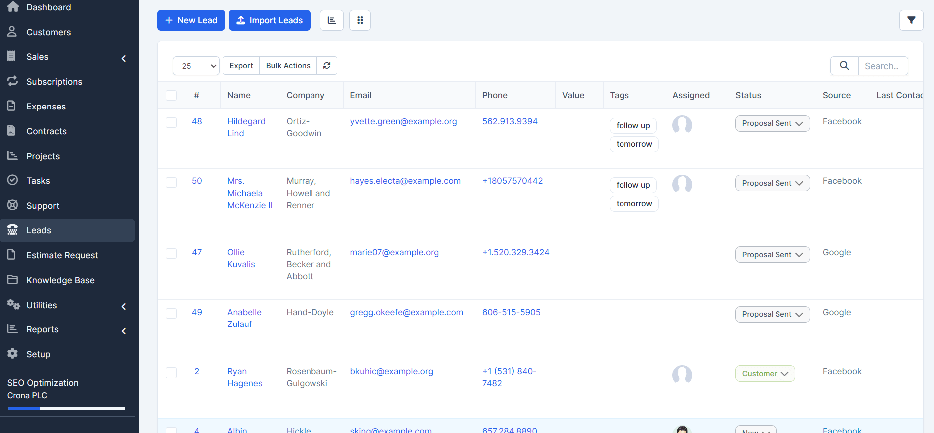 lead management system